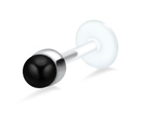 Black Pearl Labrets Push-in LA-58b